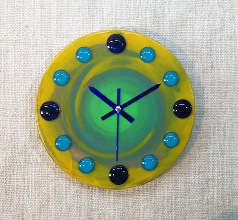 Cosmic Touch 20cm Canvas Clock by John Davis