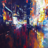 Again Night Falls in New York (Blue Metal) Limited Edition Print by Jose Martinez
