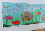 "Happy Fish - Bye Bye Covid" Fine Art Limited Edition Print 100cm x 35cm